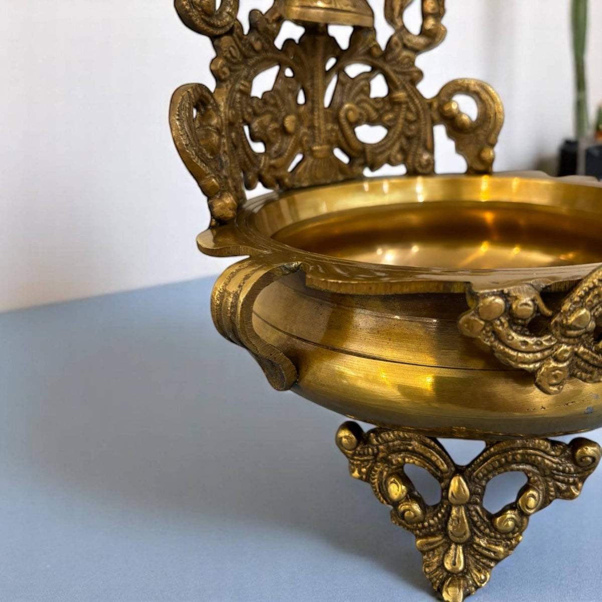 Elegant Brass Ganesha Urli - A Touch of Indian Brass Love