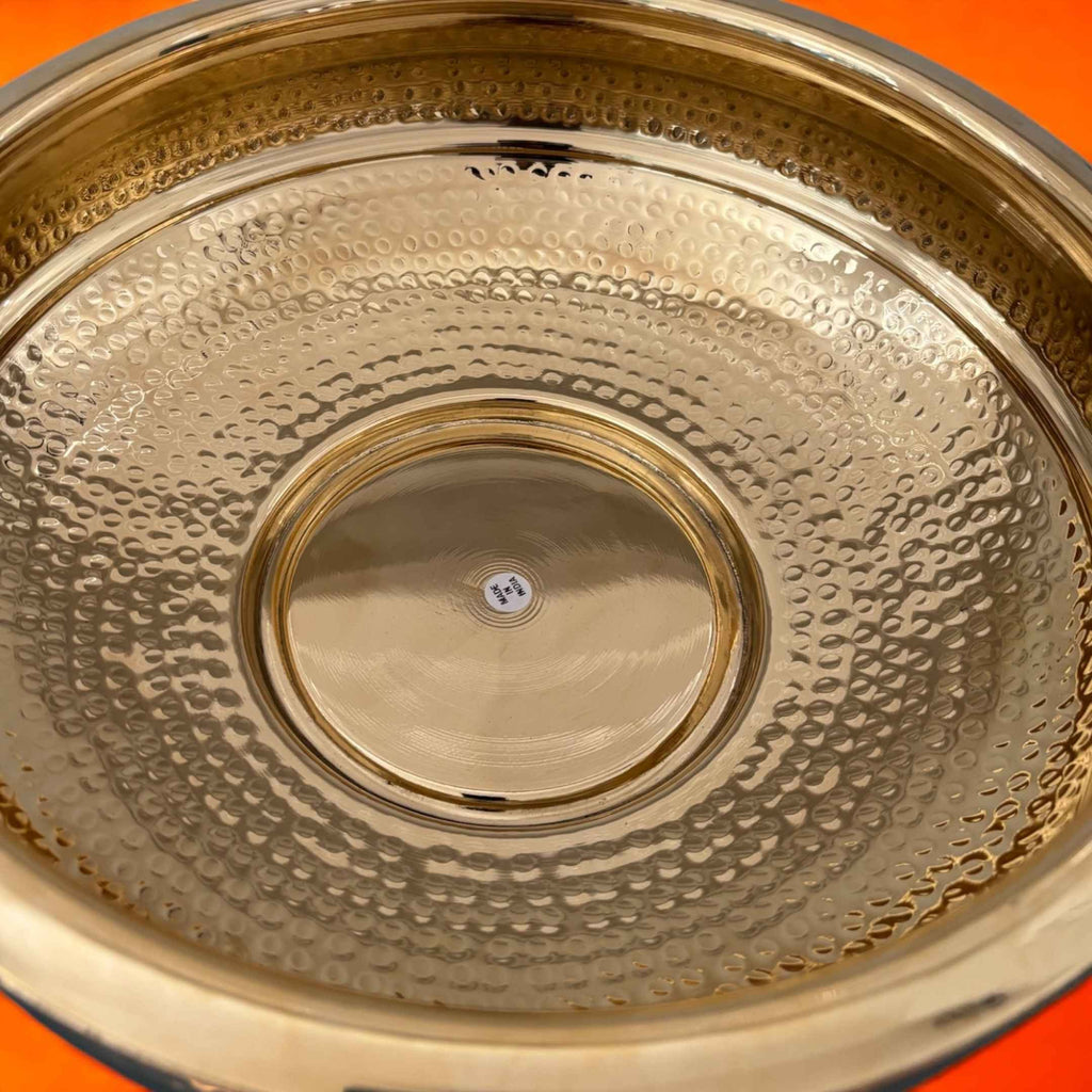 Elegant Brass Hammered Urli Bowl