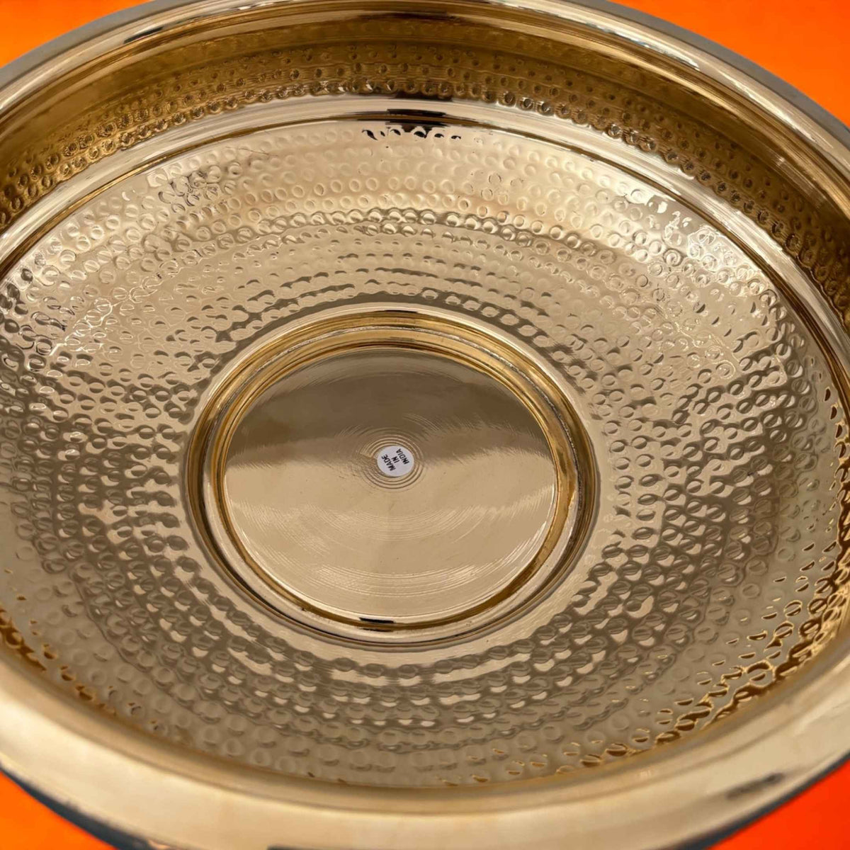 Elegant Brass Hammered Urli Bowl