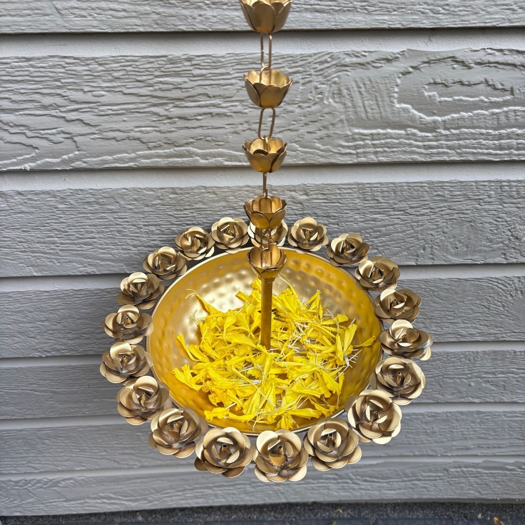 Hammered Hanging Urli Bowl – Entrance Decor