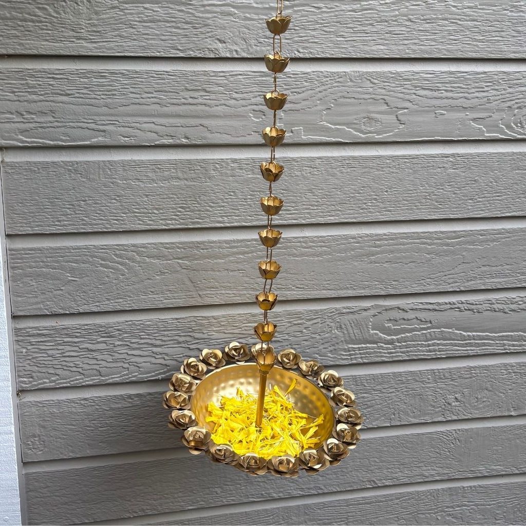 Hammered Hanging Urli Bowl – Entrance Decor