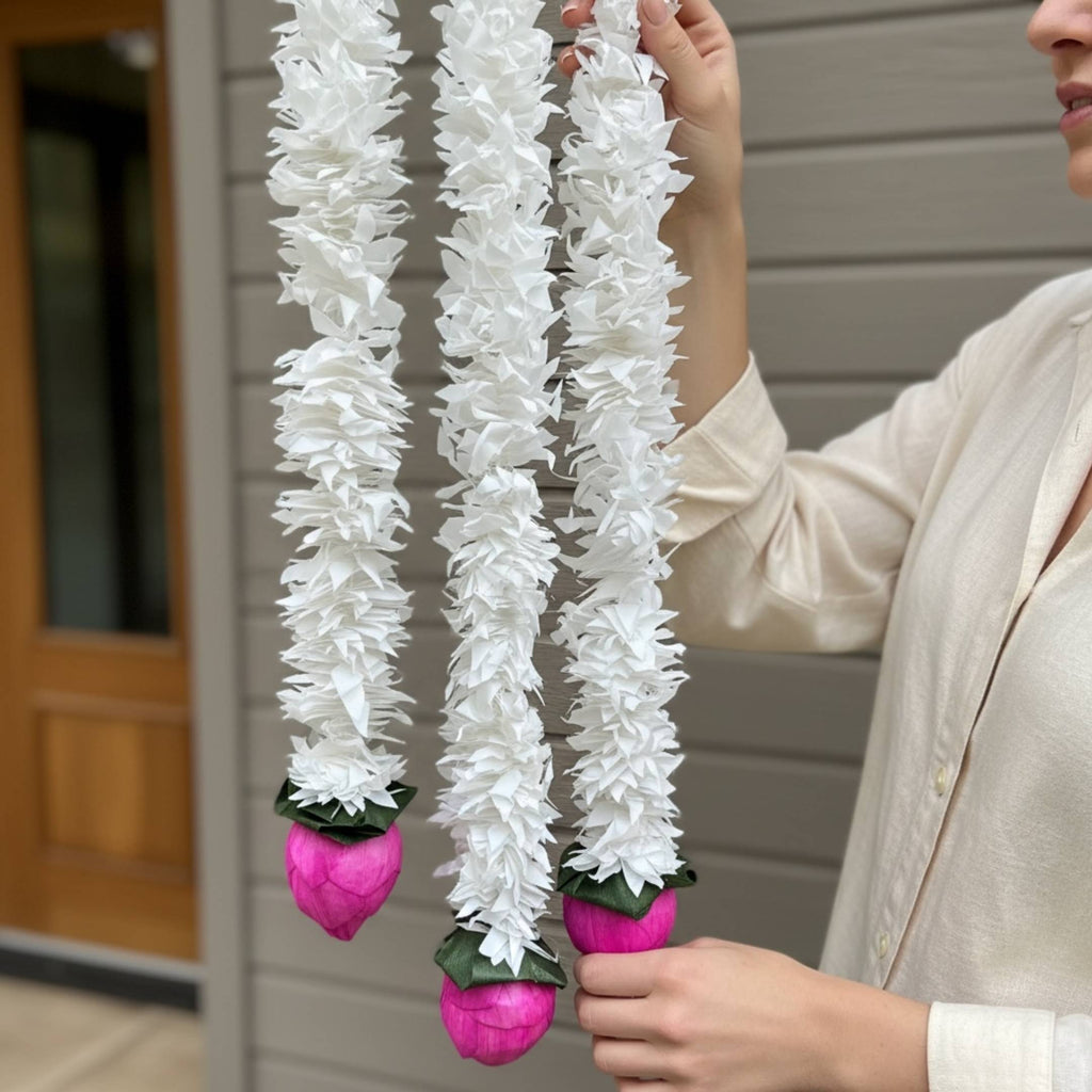 Jasmine Lotus Bud Garland Set of 10 - 5FT or 2FT Strings