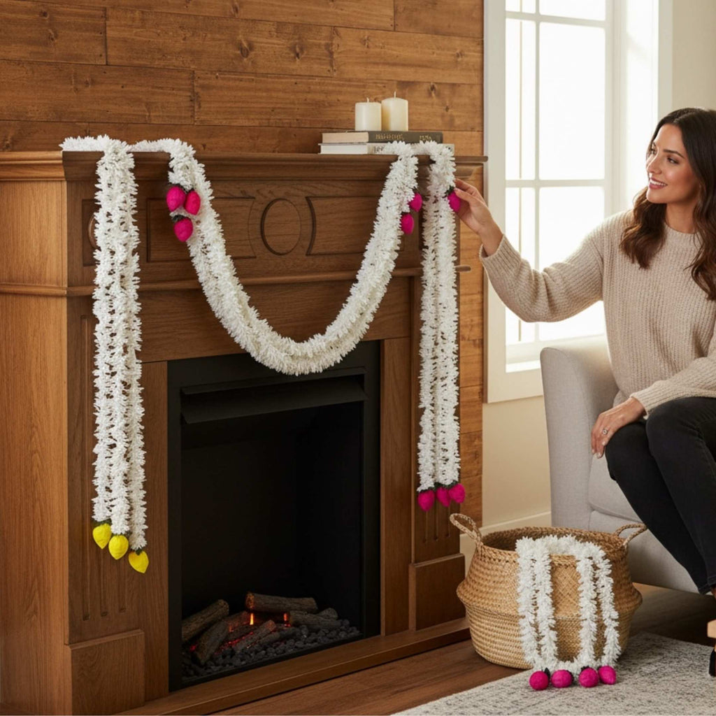 Jasmine Lotus Bud Garland Set of 10 - 5FT or 2FT Strings