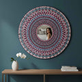 36-Inch Mandala Mirror Wall Art – Hawa Mahal Pink
