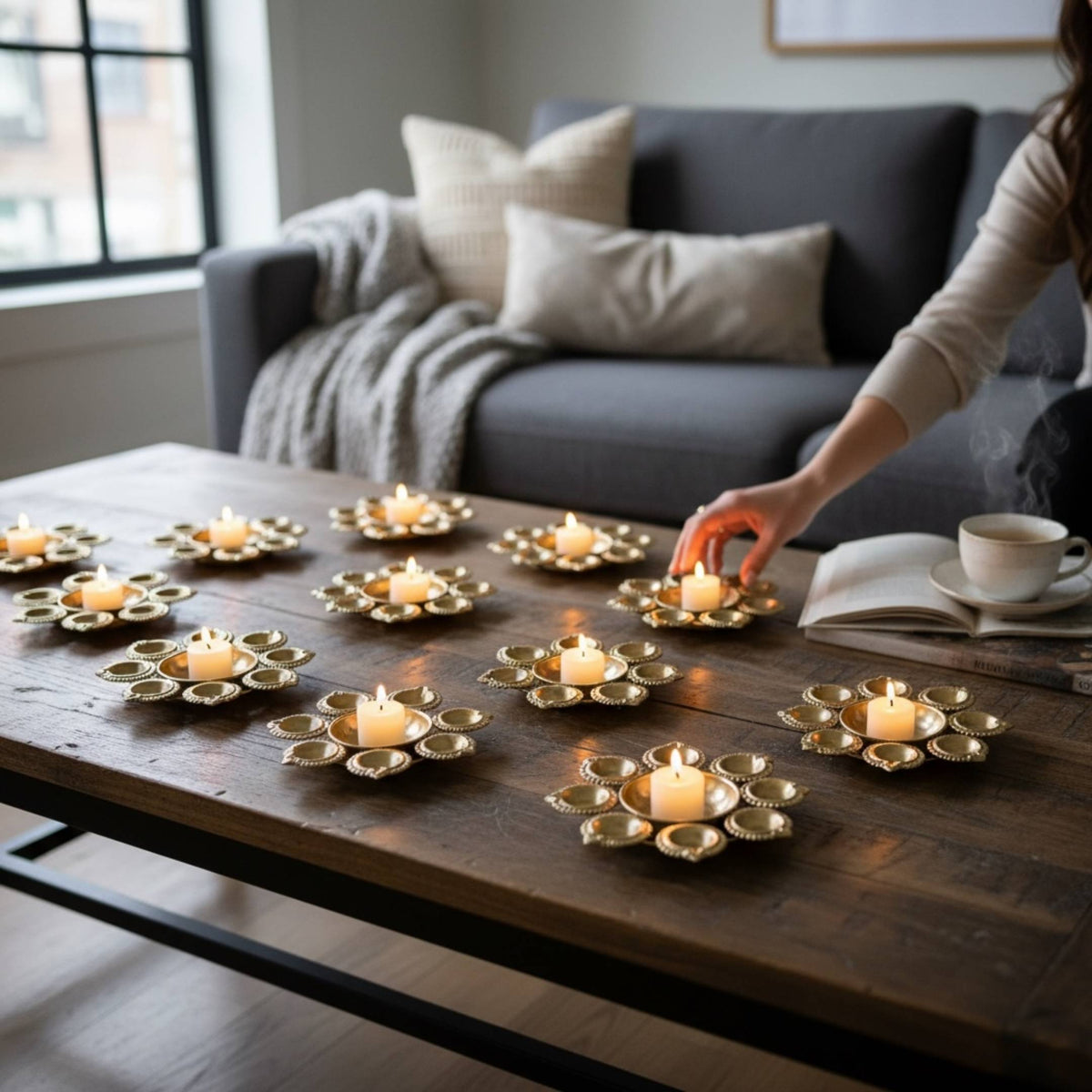 Mini Diya Urlis (Set of 10 ) - Desi Bulk Return Gifts