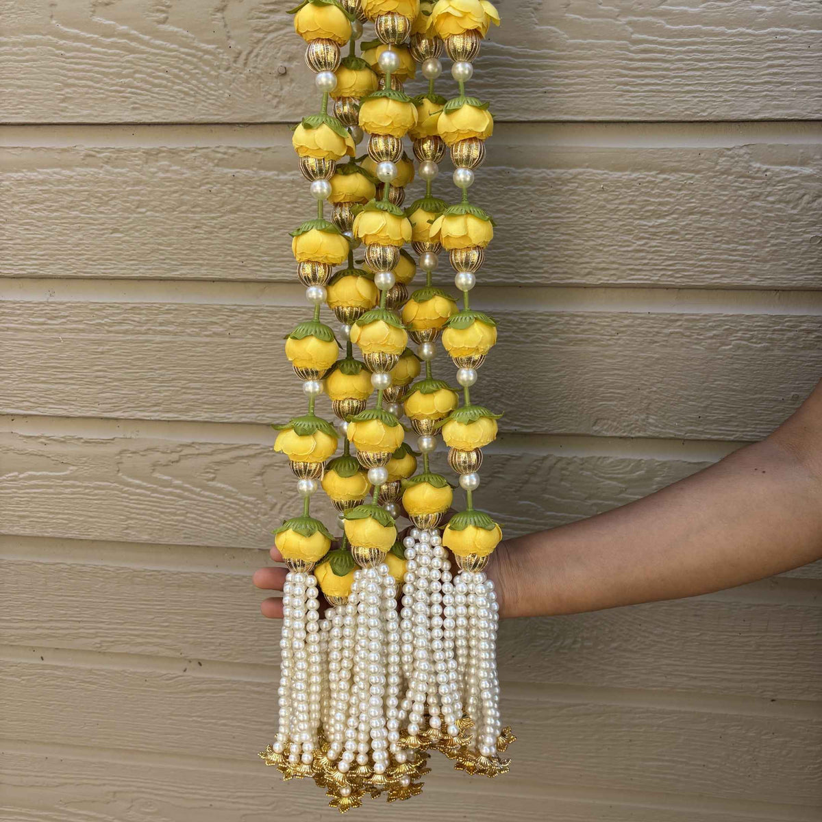 Peony and Pearl Garland Set of 6 - 3FT Wedding and Diwali Strings