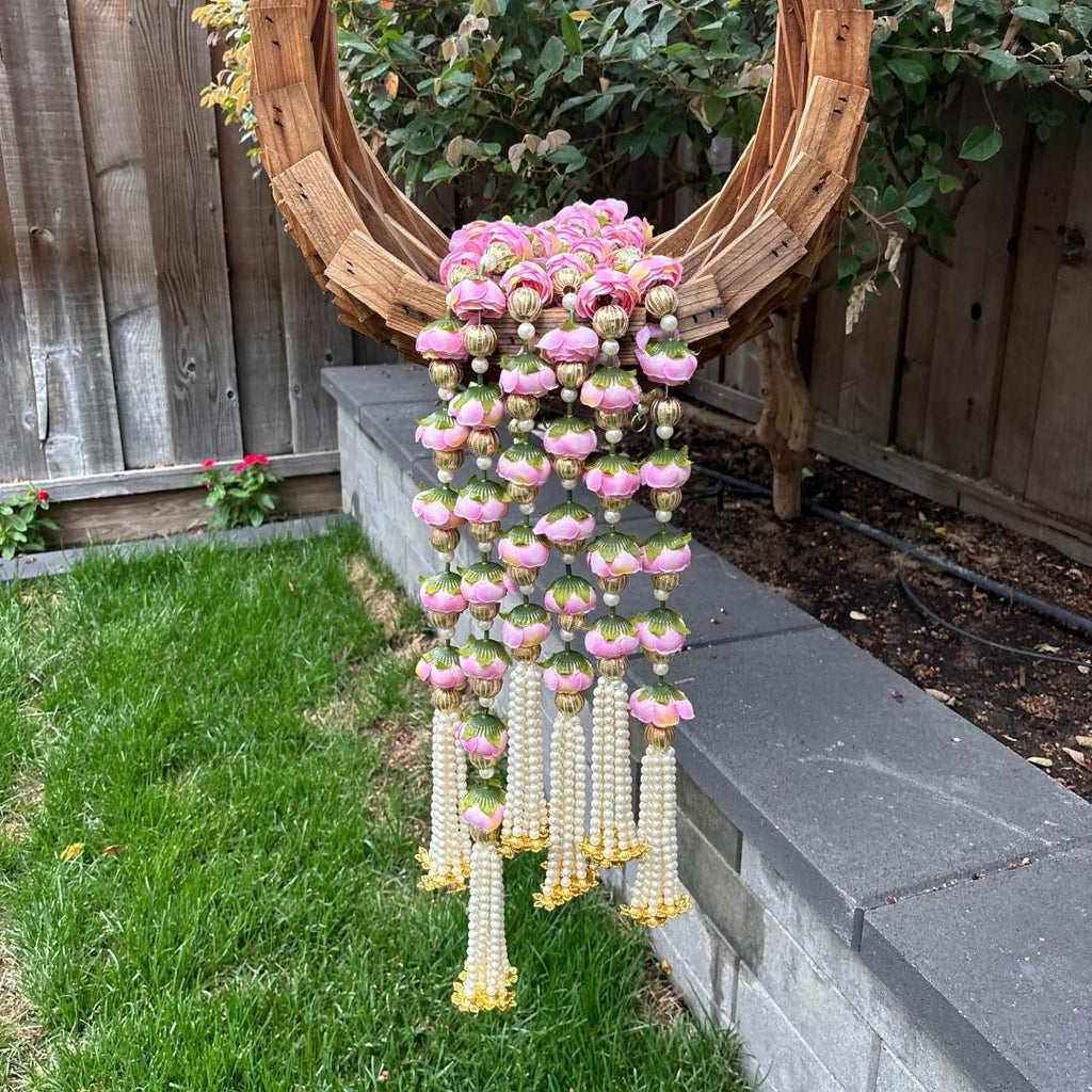 Peony and Pearl Garland Set of 6 - 3FT Wedding and Diwali Strings