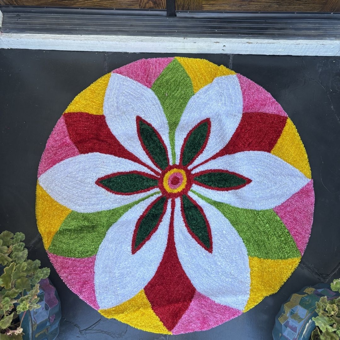 Rangoli Mat - Reusable Diwali Floor Decor, 3FT or 4FT