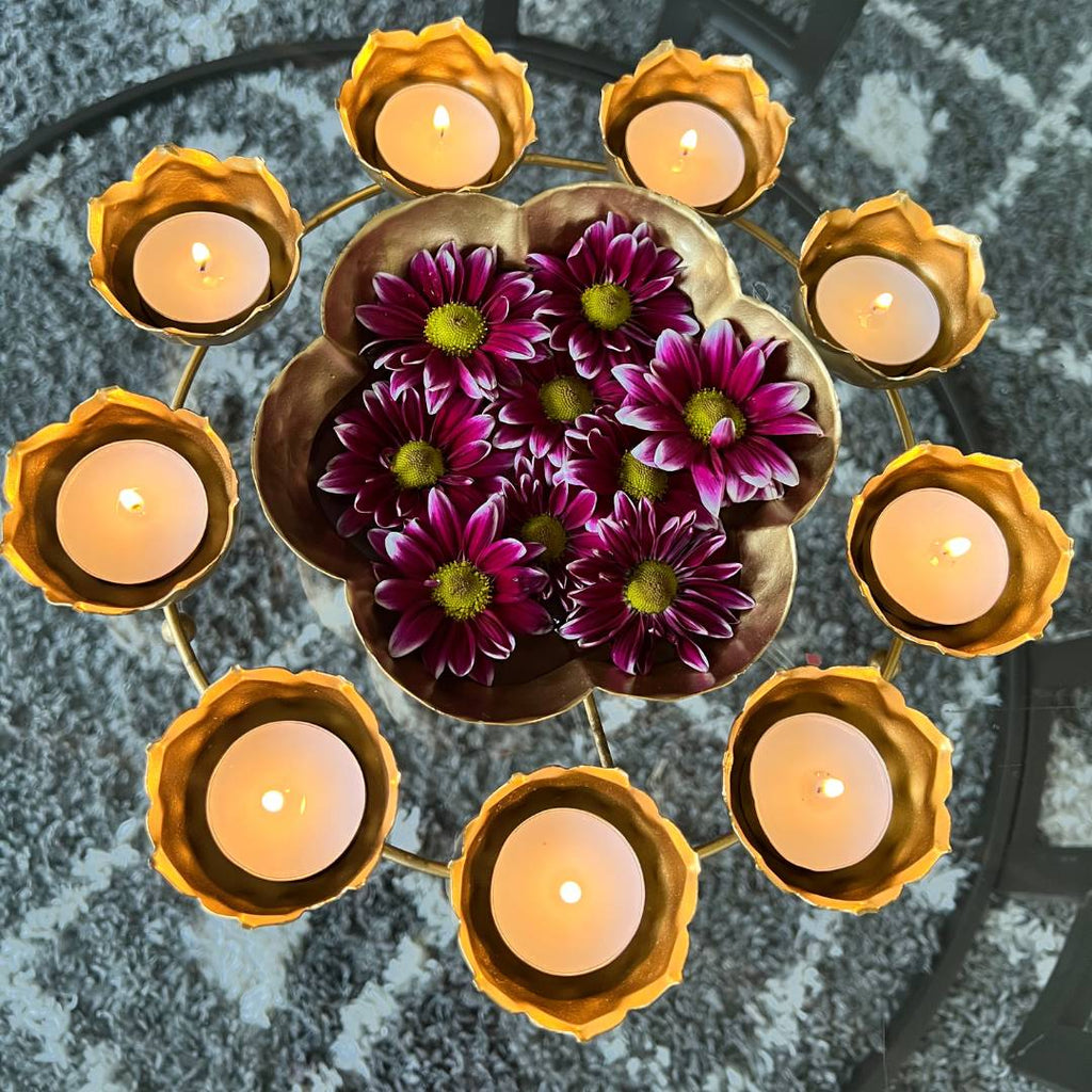 Hammered Rangoli Urli