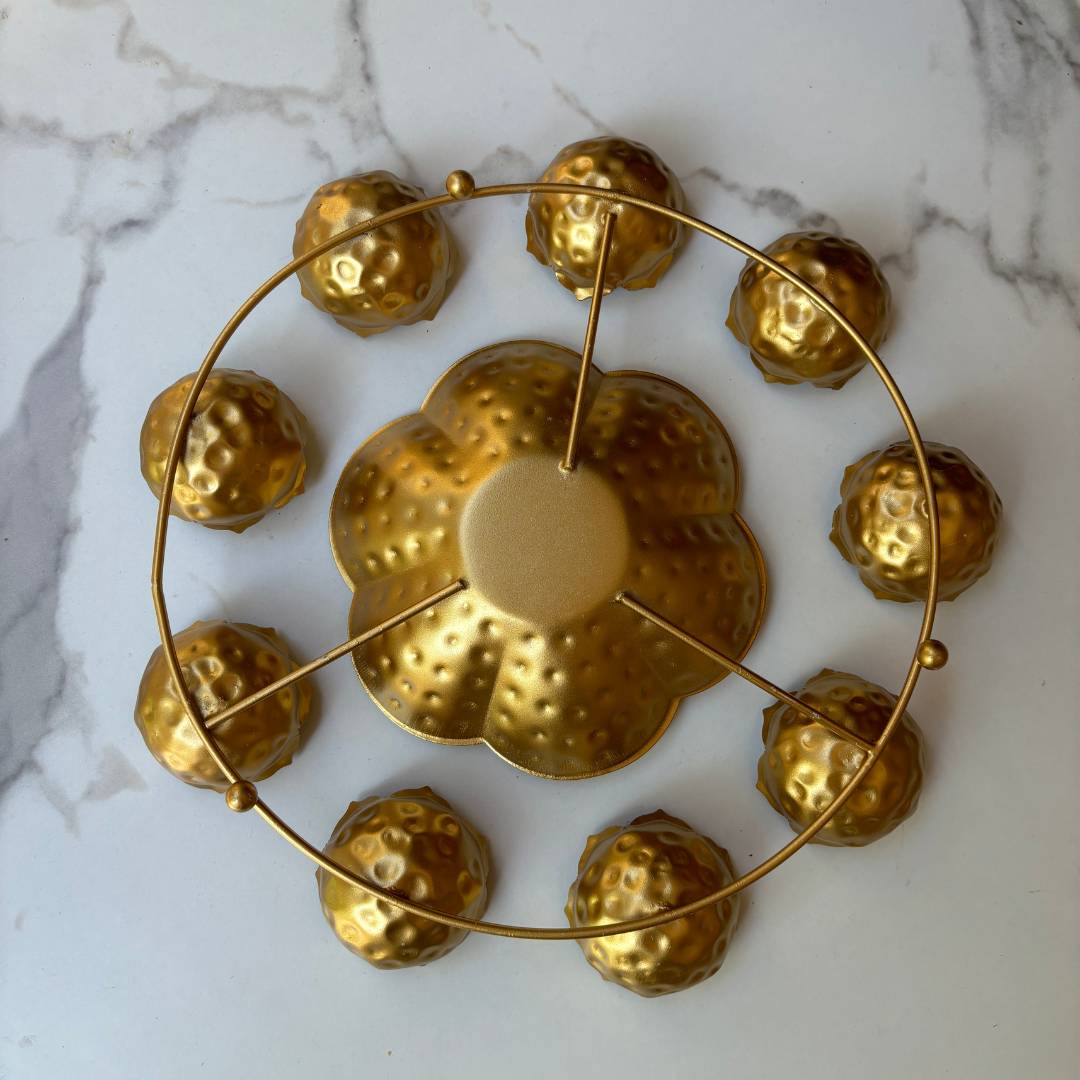 Hammered Rangoli Urli