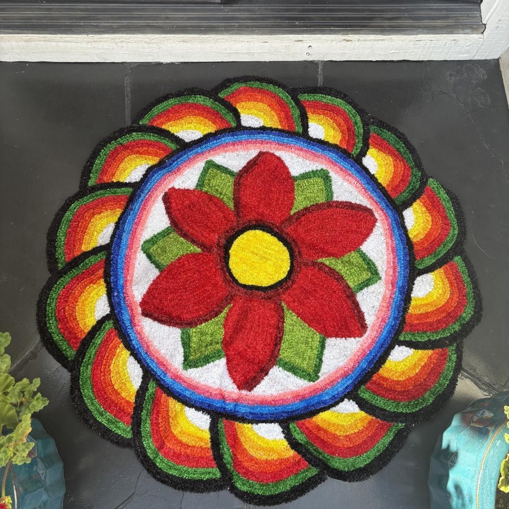 Rangoli Mat - Reusable Diwali Floor Decor, 3FT or 4FT