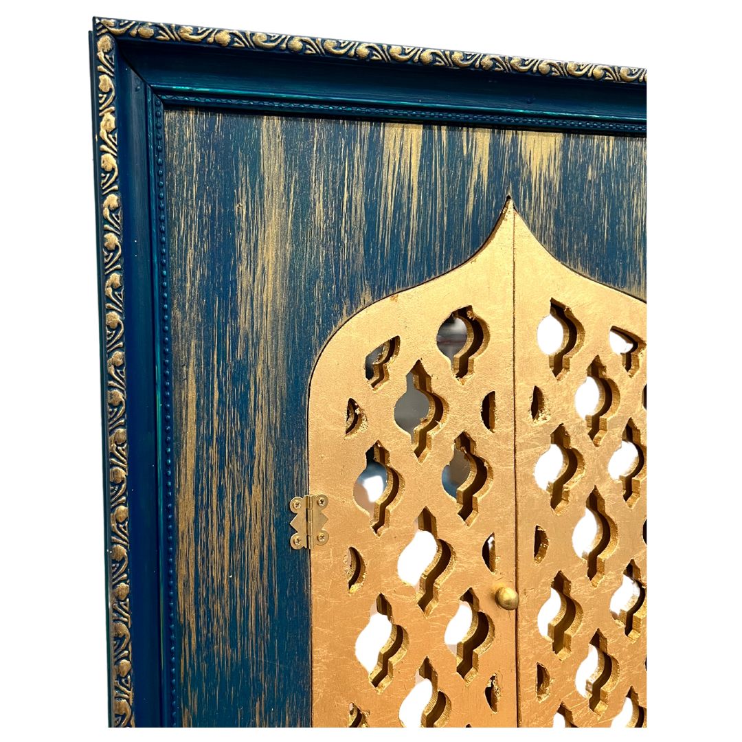 Thunderstorm Blue Ridge Jharokha Wall Art – Opening Doors, 20x16