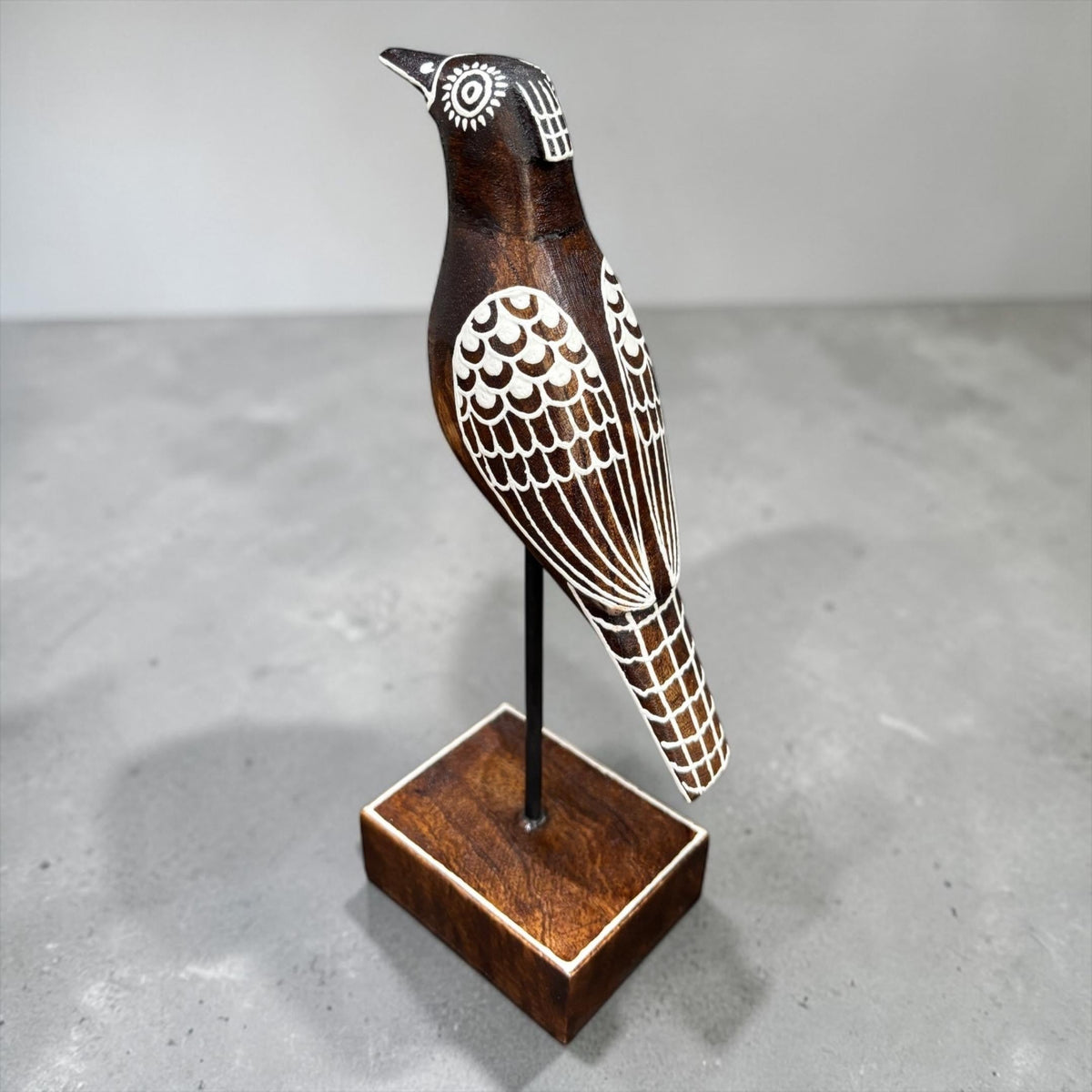Wooden Giraffe or Bird Set - Hand-Painted Mango Wood Pair