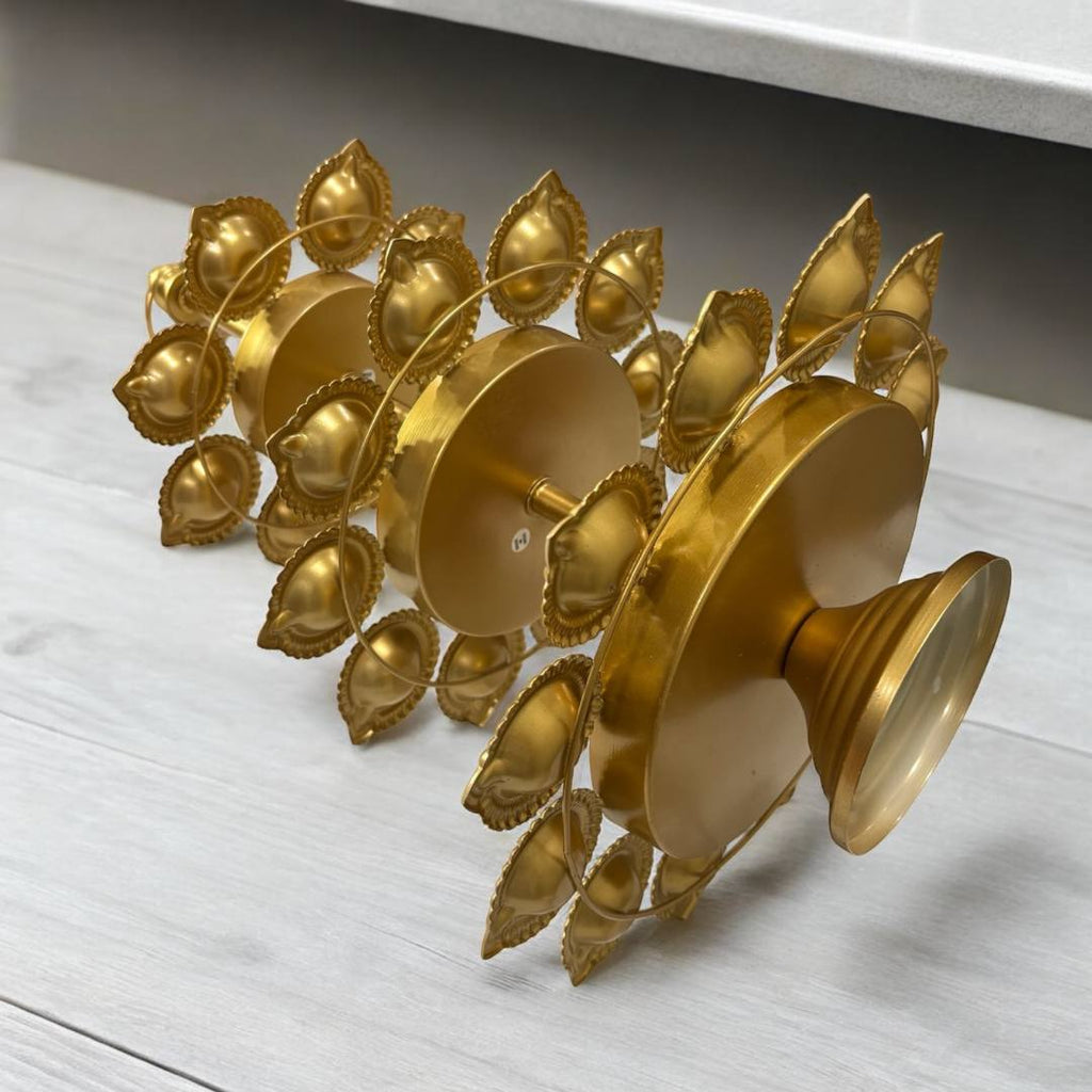 Three Layer Diya Urli - 30 Candle Holders