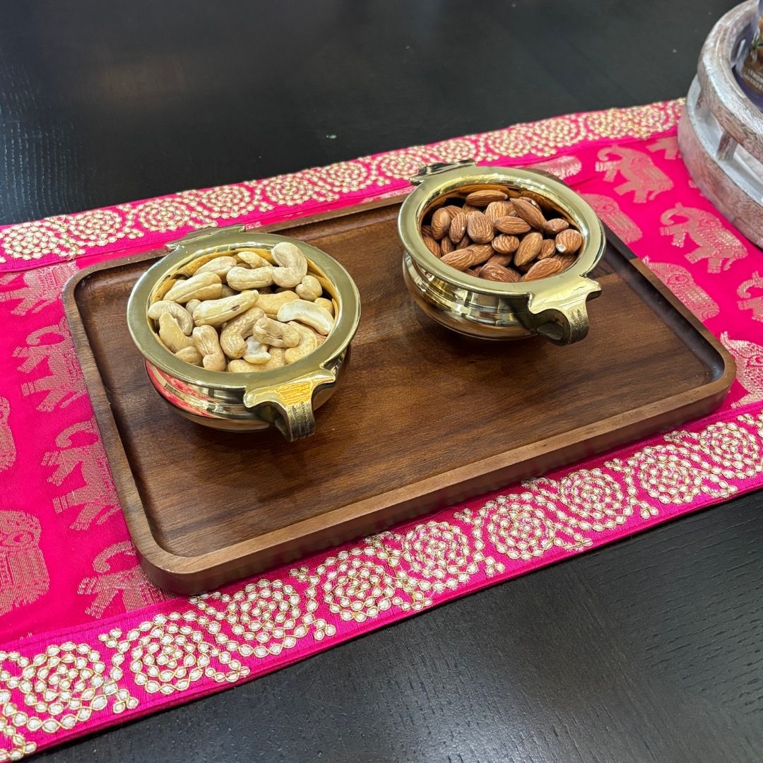 Set of 5 Brass Mini Urli - Prasad Bowl