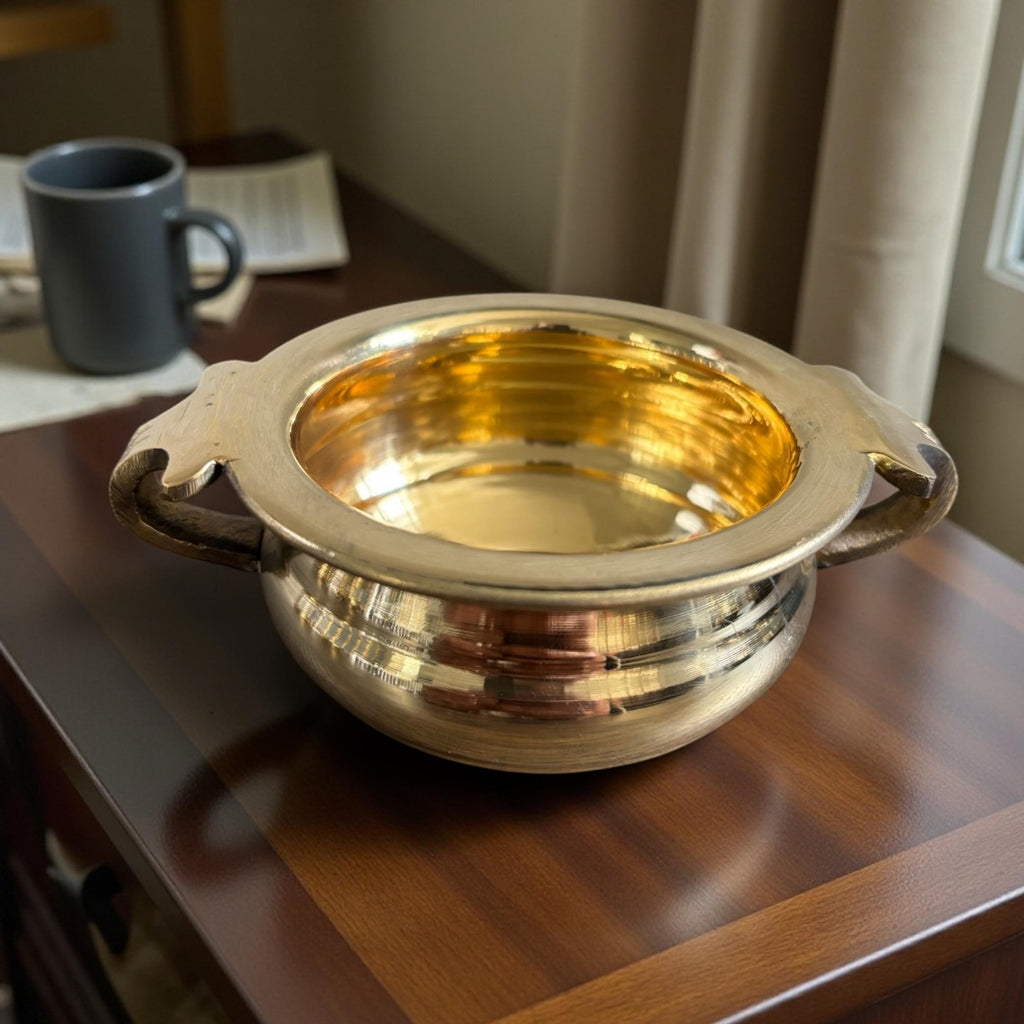 Set of 5 Brass Mini Urli - Prasad Bowl