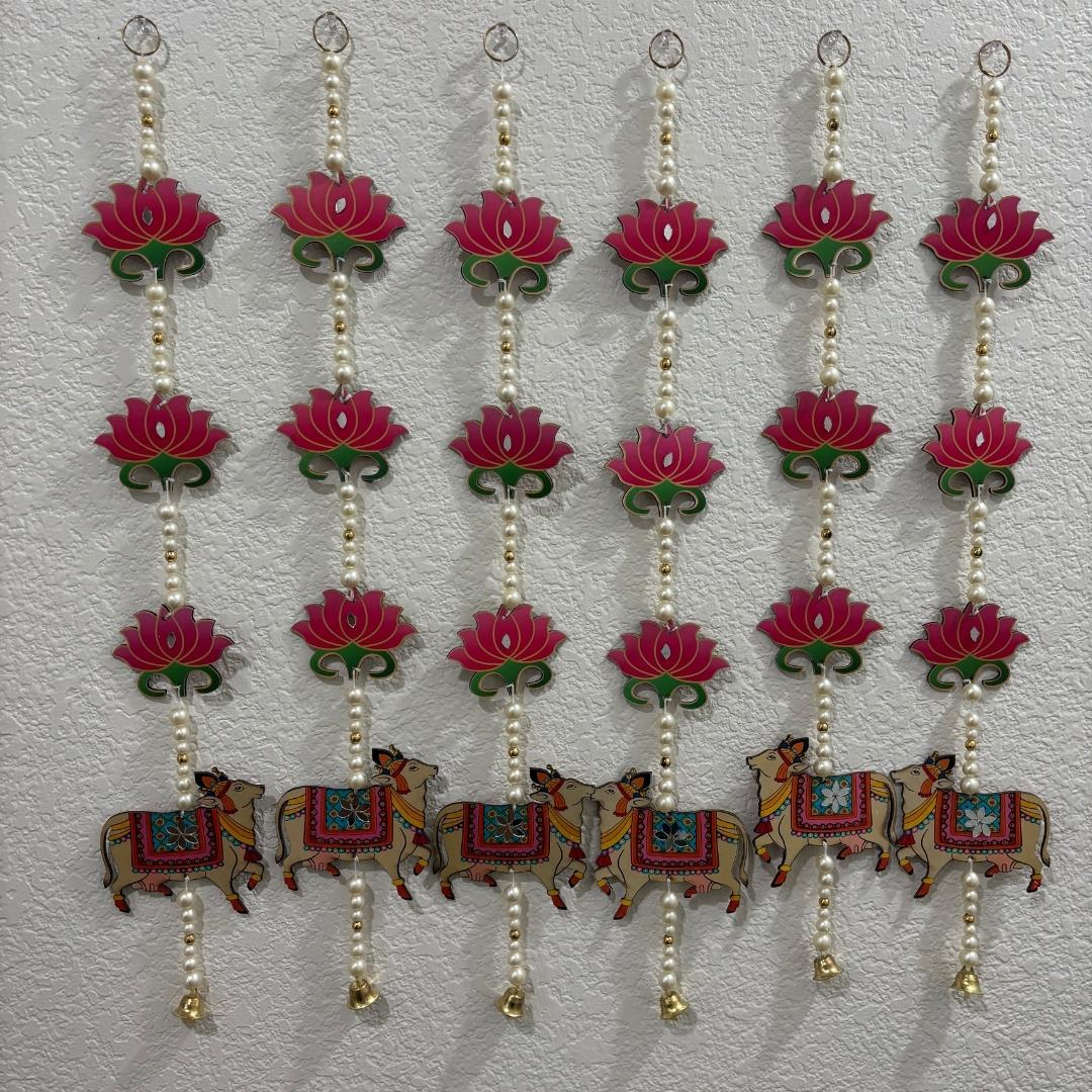Pichwai, Elephant and Jharokha Wall Hangings - Set of 6, 2FT