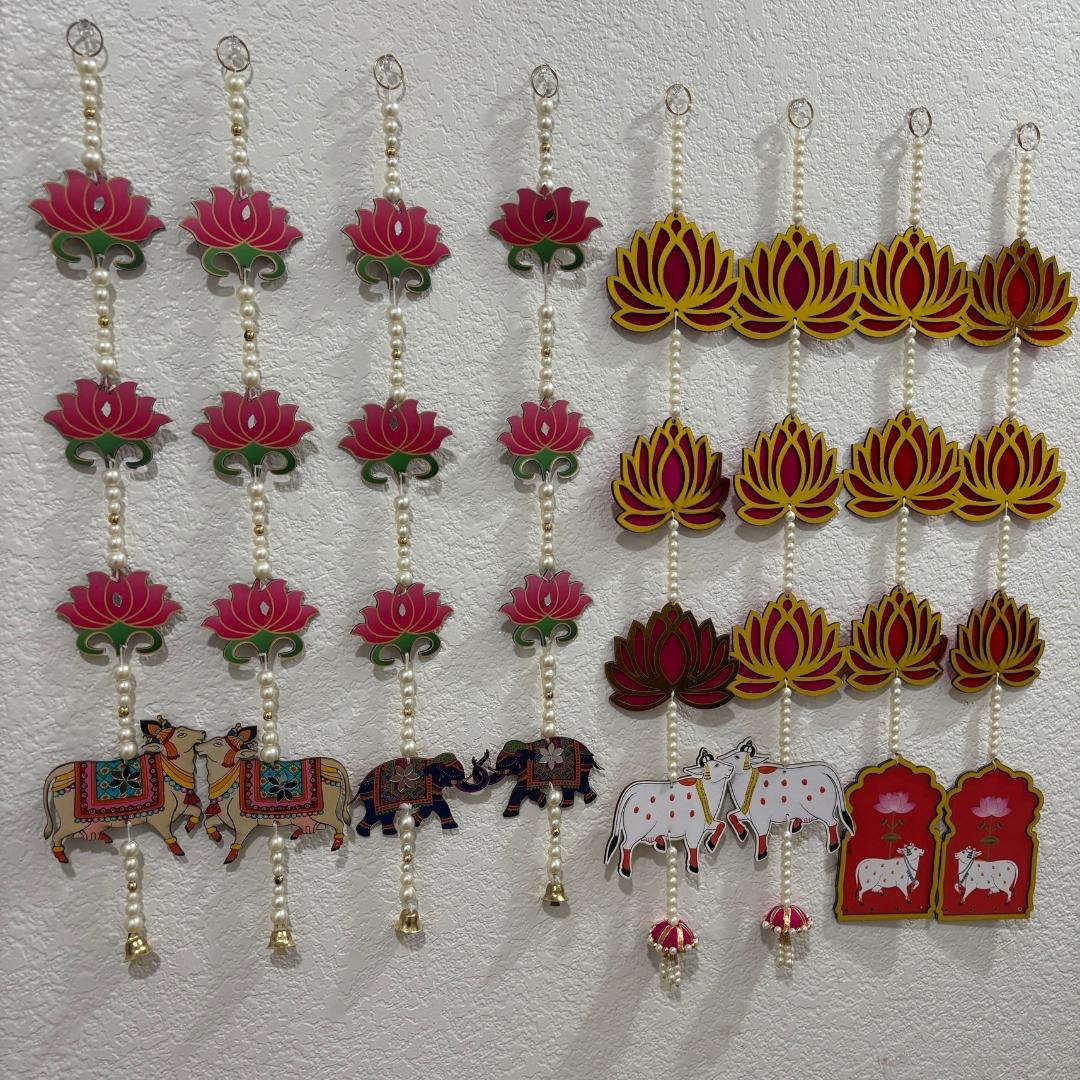 Pichwai, Elephant and Jharokha Wall Hangings - Set of 6, 2FT