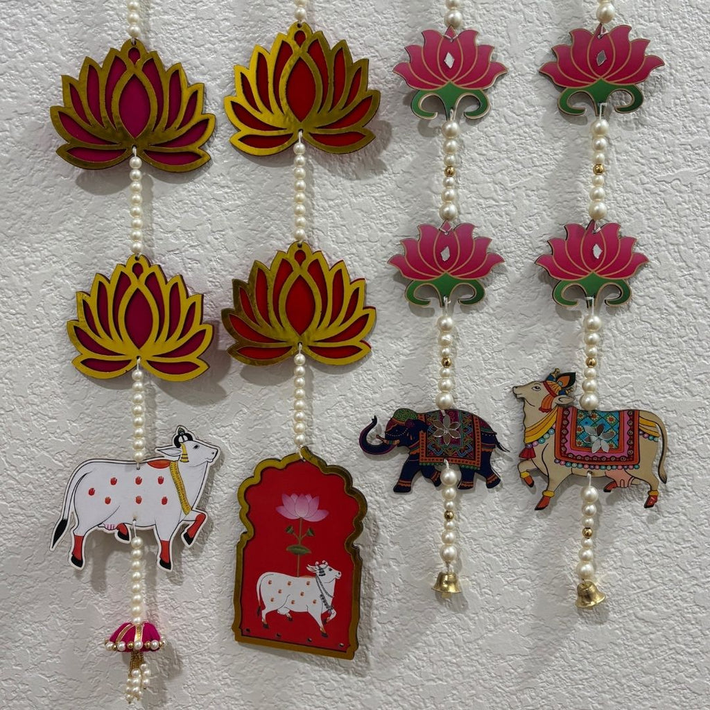 Pichwai, Elephant and Jharokha Wall Hangings - Set of 6, 2FT