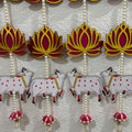 Pichwai, Elephant and Jharokha Wall Hangings - Set of 6, 2FT