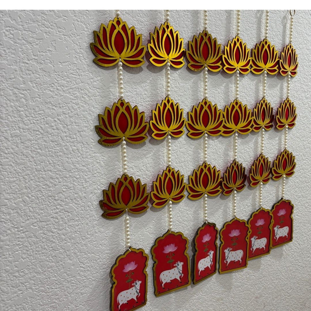 Pichwai, Elephant and Jharokha Wall Hangings - Set of 6, 2FT