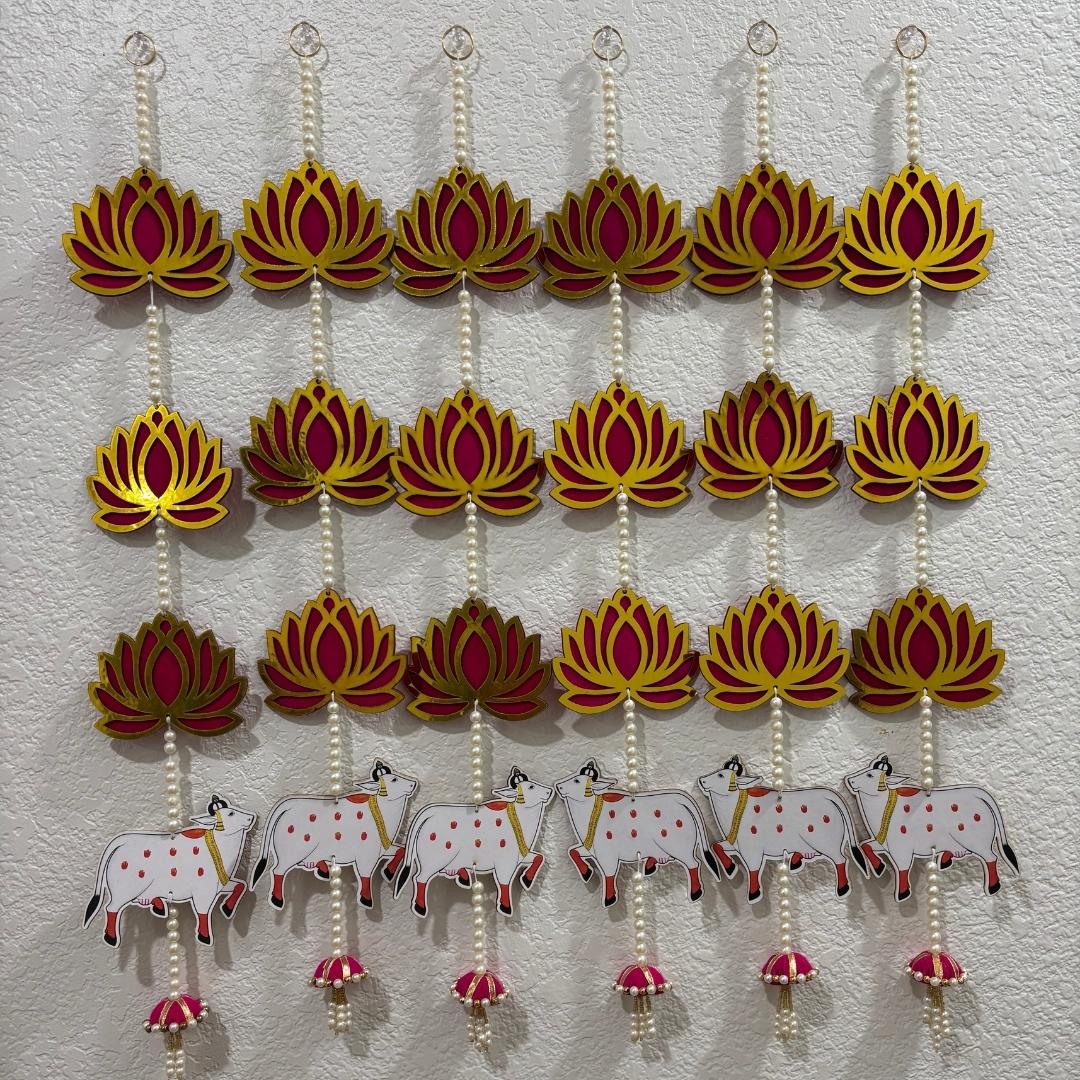 Pichwai, Elephant and Jharokha Wall Hangings - Set of 6, 2FT