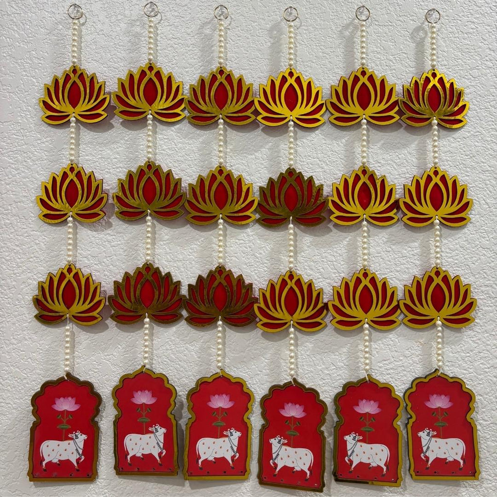 Pichwai, Elephant and Jharokha Wall Hangings - Set of 6, 2FT