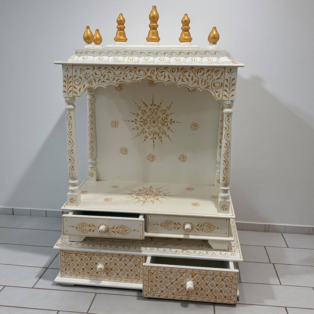 Wooden Pooja Temple – Traditional Ghar Mandir